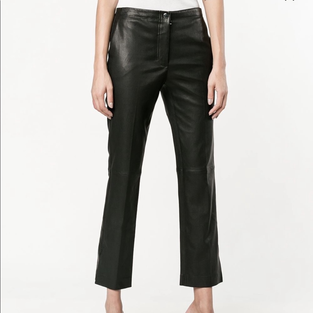 Helmut Lang cropped flared trousers